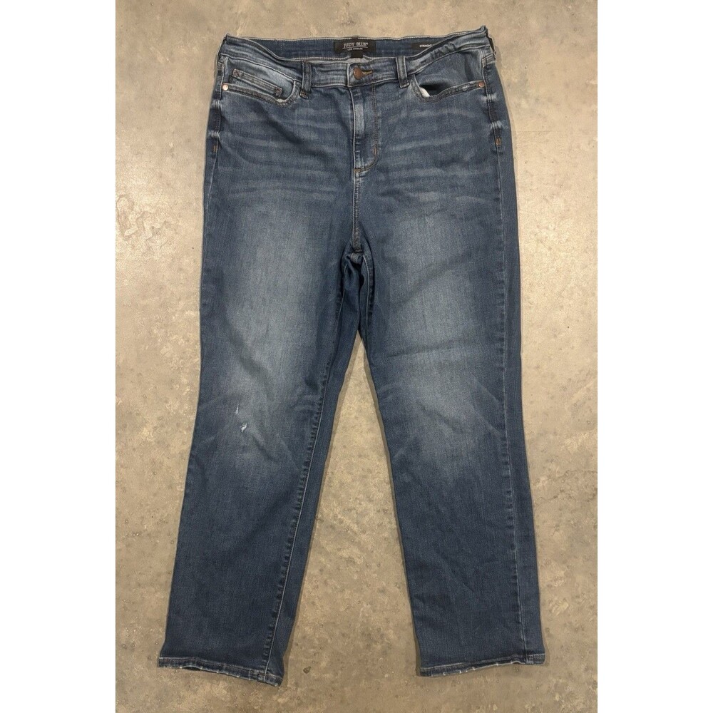 Judy Blue Straight Fit Jeans Women's Size 13/31 High Rise Stretch Denim